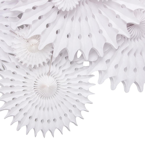 White Paper Fan Pinwheel Kit - Sunbeauty