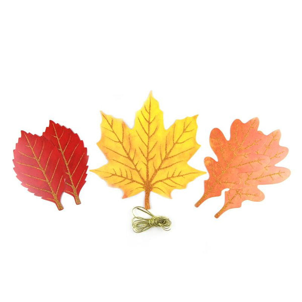 Thanksgiving maple leaf paper garland - Sunbeauty