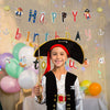 Caribbean themed Pirate Birthday Banner Party Decoration Supplies - Sunbeauty