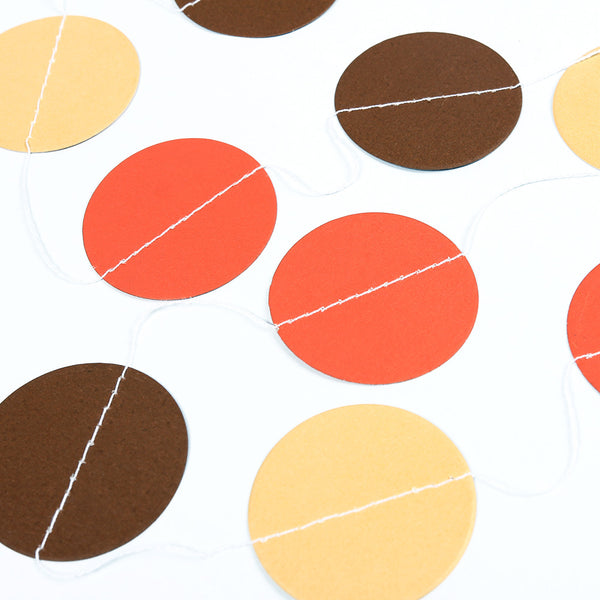Circle Dots Hanging Decorations Paper Garland - Sunbeauty