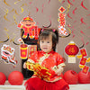 12 piezas de decoraciones de año nuevo chino CNY espirales colgantes para fiestas