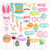 Easter Bunny&Egg Photo Booth Props(35Pcs)