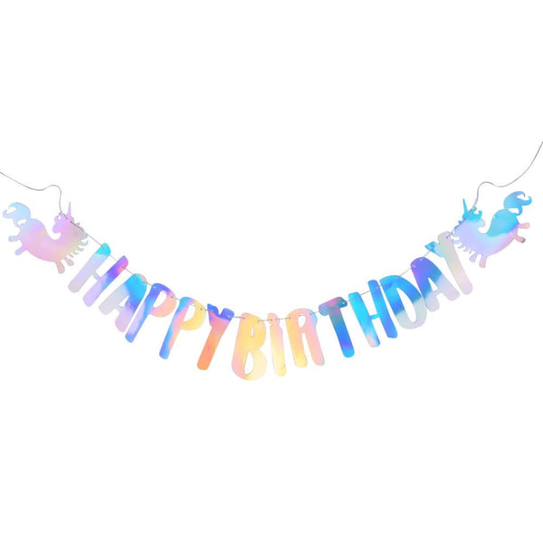 Unicorn Happy Birthday Banner - Sunbeauty