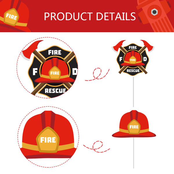 Fire fighting party Photo Booth Props