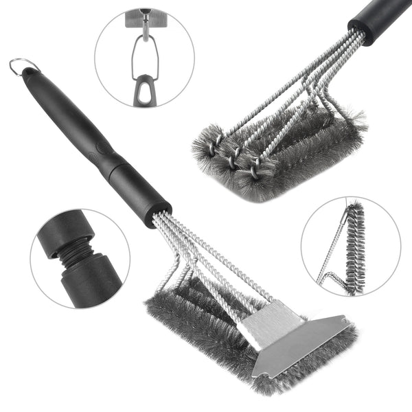 BBQ Cleaning Grill Brush and Scraper-FreeShipping - Sunbeauty