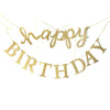Golden Calligraphic Birthday Banner