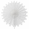 White Snowflake Tissue Paper Fans/Pinwheel - cnsunbeauty