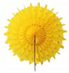 Yellow Snowflake Tissue Paper Fans/Pinwheel