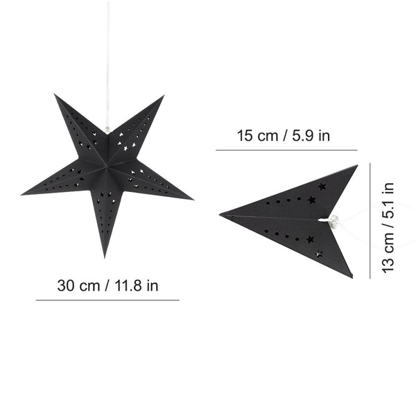Hanging Five-Pointed Paper Star Lantern Cover - Sunbeauty