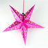 Deep Pink Laser Five-Pointed Paper Star - cnsunbeauty