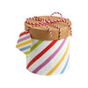 Patrón de colores con caja de regalo de tapa