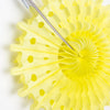 Light Yellow Snowflake Tissue Paper Fans/Pinwheel - cnsunbeauty