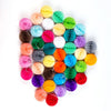 40 bolas de panal de papel de bricolaje de colores.