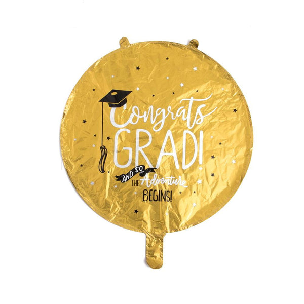 Congrats Graduation Foil Balloon(Round) - Sunbeauty