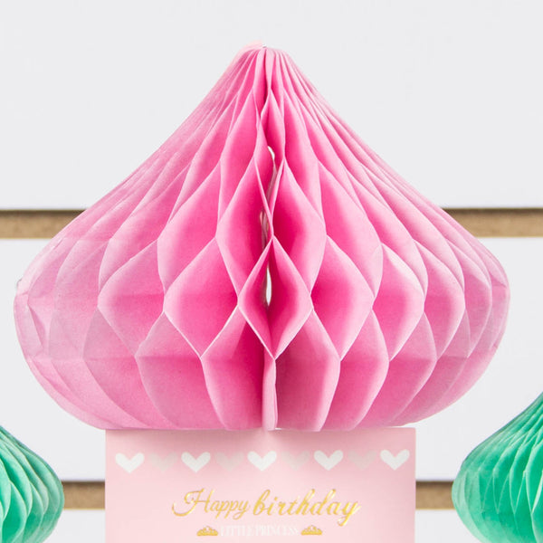 Girl Princess Birthday Castle Honeycomb Centerpiece - Sunbeauty