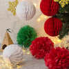 Merry Christmas Red / White / Green Home Decoration (8Pcs) - Sunbeauty