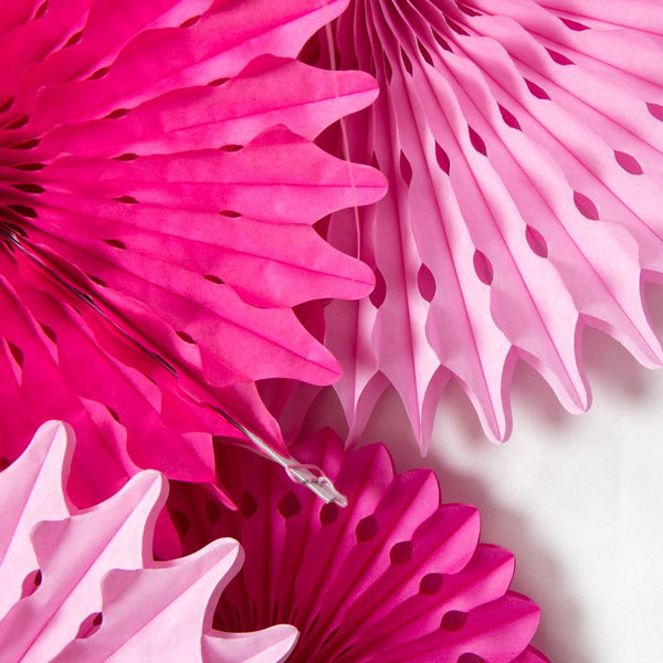 Pink Paper Fan Pinwheel Kit - Sunbeauty