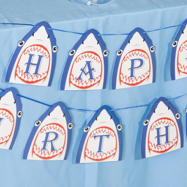 Shark Birthday Banner - Sunbeauty