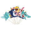 Kids Birthday Shark Cake Topper Kit