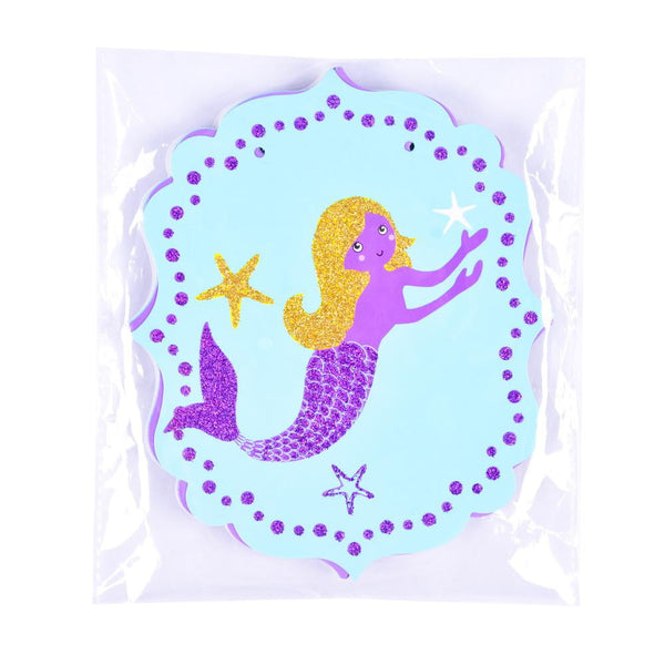 Mermaid Birthday Glitter Banner - Sunbeauty