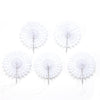 White Snowflake Tissue Paper Fans/Pinwheel - cnsunbeauty