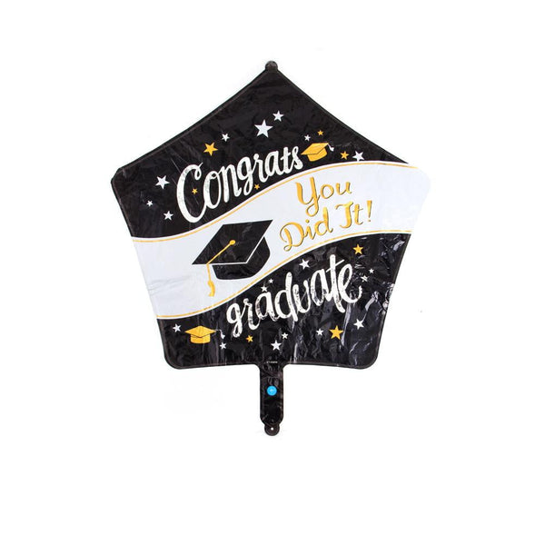 Congrats Graduation Foil Balloon(Black) - Sunbeauty