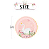 swan disposable party tableware paper plate