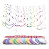 Colors Foil Hanging Swirl Decorations - Sunbeauty