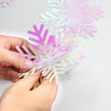 Christmas color snowflake paper garland - cnsunbeauty