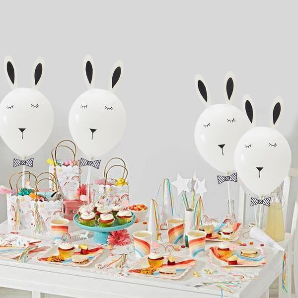 Easter Birthday White Bunny DIY Balloon（2Pcs） - Sunbeauty