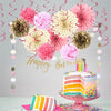Girls' Birthday Princess Party Pink Decoration Set - Sunbeauty
