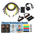 11 Pcs Fitness Resistance Bands-FreeShipping - Sunbeauty