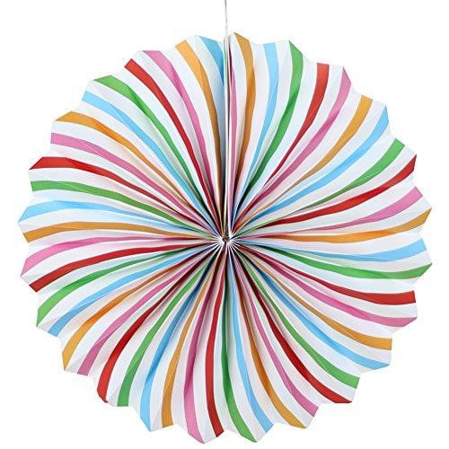 Polka Dot Folding Paper Fans Set(6Pcs) - Sunbeauty
