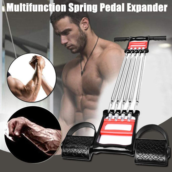 Spring Pedal Tensioner Elastic Sit Up Rope for Exercise-FreeShipping - Sunbeauty