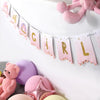 OH GIRL Narwhal Baby Shower Banner(Pink)