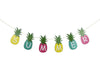 Banner de piña con letras de verano
