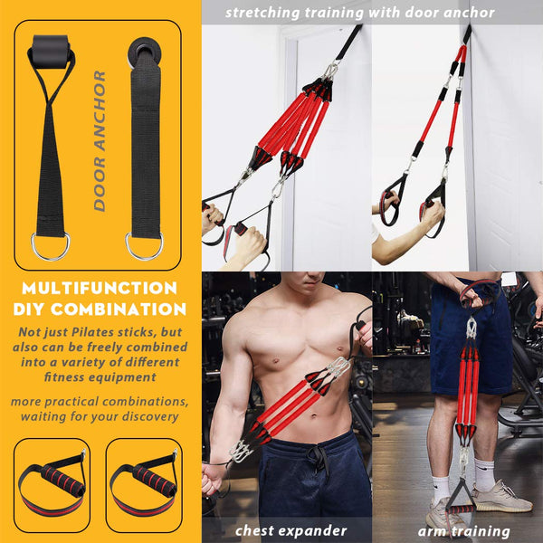 Adjustable Pilates Bar Kit Men Women-Freeshipping