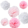 Light Pink Tissue Paper Pompom - cnsunbeauty