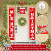 3Pcs Merry Christmas Banner Door Porch Sign - Sunbeauty