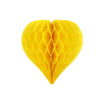Corazón de panal amarillo