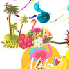 Summer Flamingo Friuts Swirl(30Pcs) - Sunbeauty
