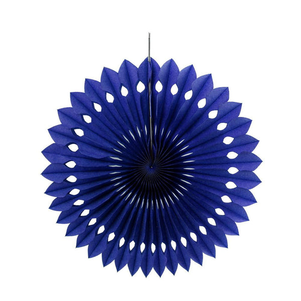 Dark Blue Tissue Paper Fans/Pinwheel - cnsunbeauty