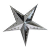 45cm Silver Pentagram Paper Stars - cnsunbeauty