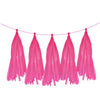 5Pcs Rose Pink Tissue Paper Tassel - cnsunbeauty