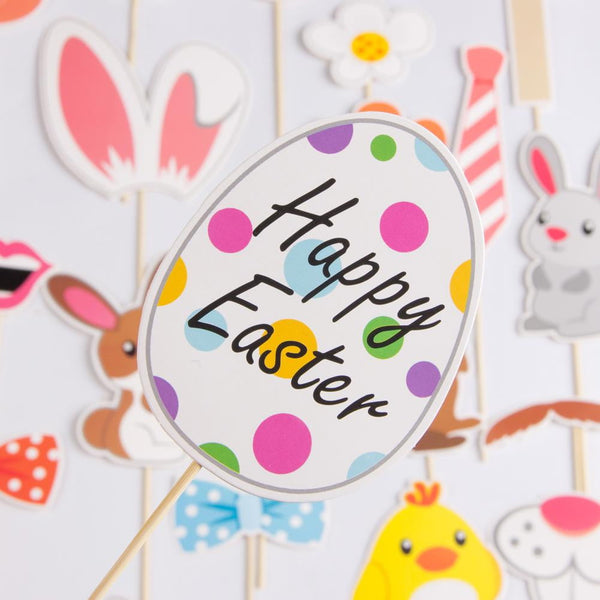 Easter Bunny&Egg Photo Booth Props(29Pcs) - Sunbeauty