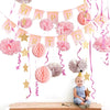 Twinkle Star Pink Birthday Decoration Kit(16Pcs) - Sunbeauty