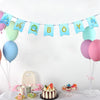 OH GIRL Narwhal Baby Shower Banner(Blue)