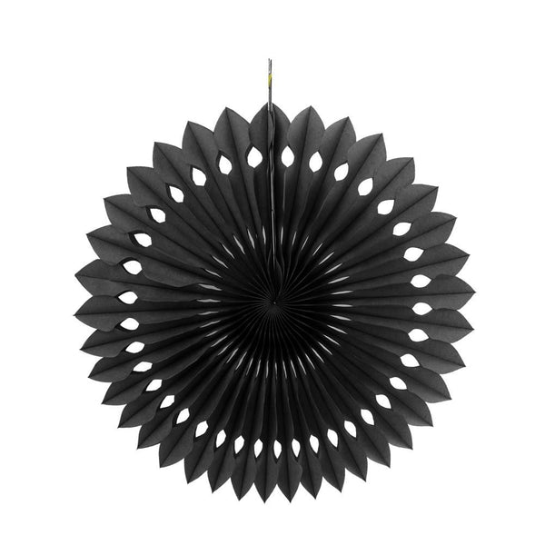 Black Tissue Paper Fans/Pinwheel(Luo Fan) - cnsunbeauty