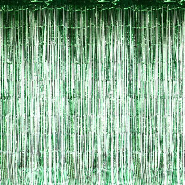 Green Foil Curtains - cnsunbeauty