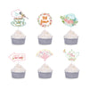 Tea Party Decoration Cupcake Toppers for Bridal Shower Party Supplies